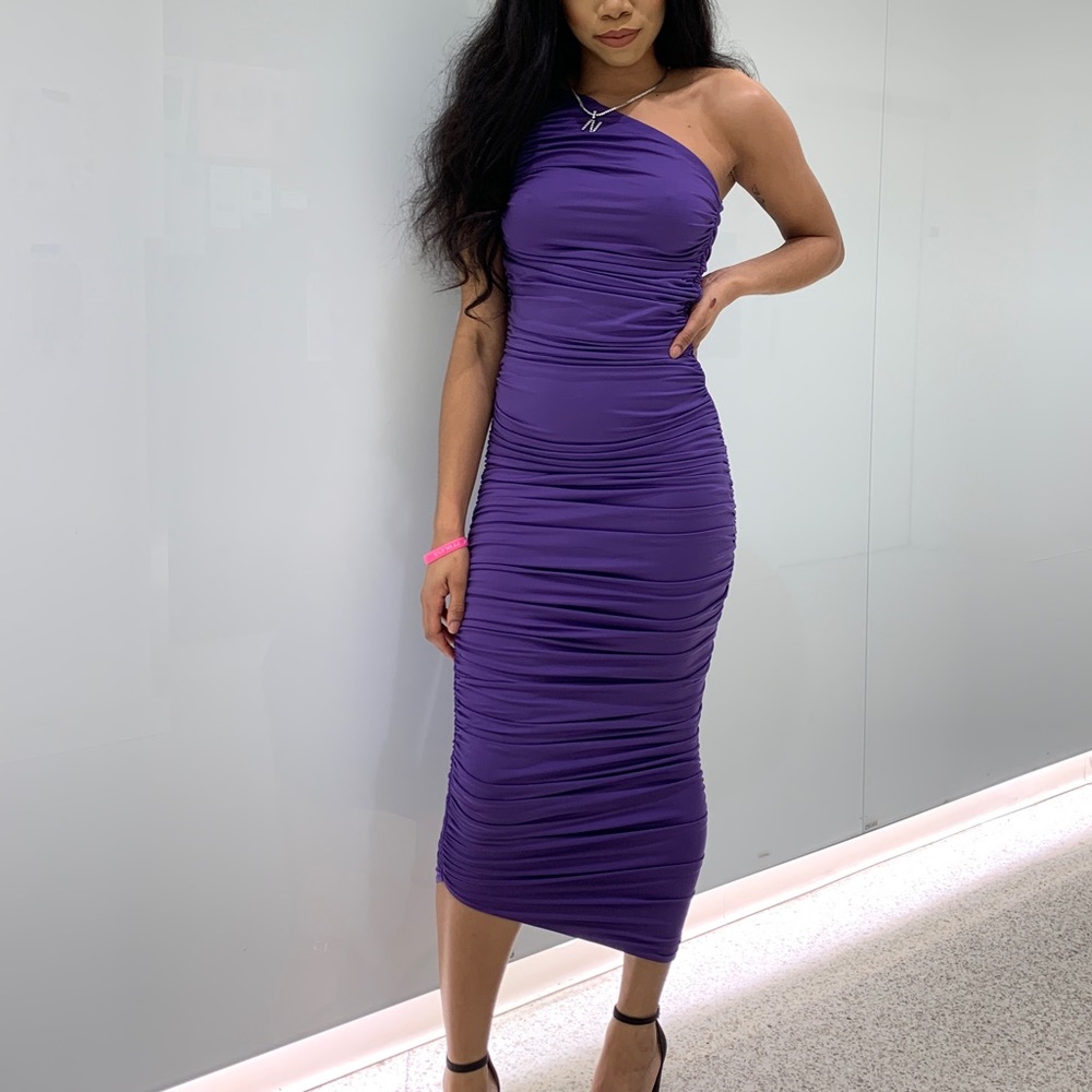 Oh Polly Ruched Maxi Dress